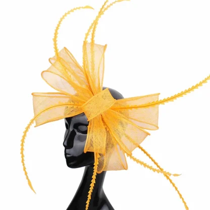 Creative Big Bow Sinamay Cocktail Hat - Image 15