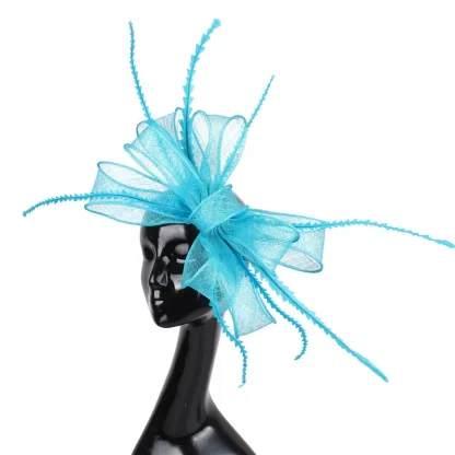 Creative Big Bow Sinamay Cocktail Hat - Image 11