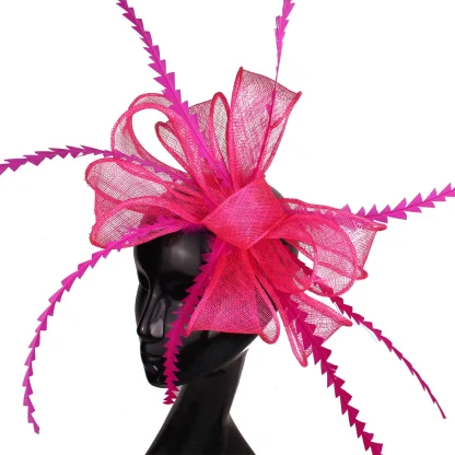 Creative Big Bow Sinamay Cocktail Hat - Image 9