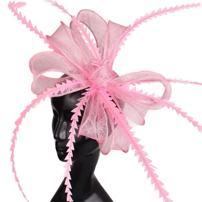 Creative Big Bow Sinamay Cocktail Hat - Image 10