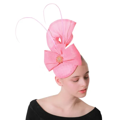 Creative Bow Fascinator with Luxury Decor - Image 2