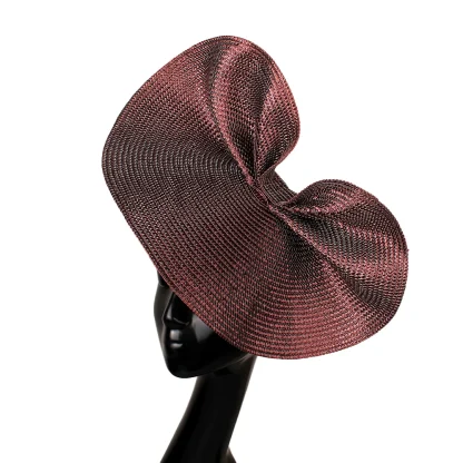 Irregular Disc Fascinator with Shiny Finish - Image 5