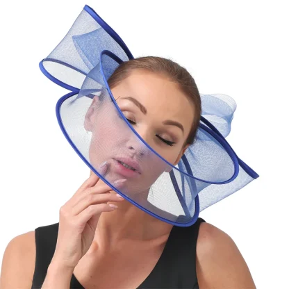 Exaggerated Mesh Bow Cocktail Hat - Image 15