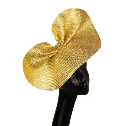 Irregular Disc Fascinator with Shiny Finish