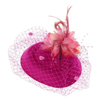 Polka Dot Headpiece with Net Veil - Image 2